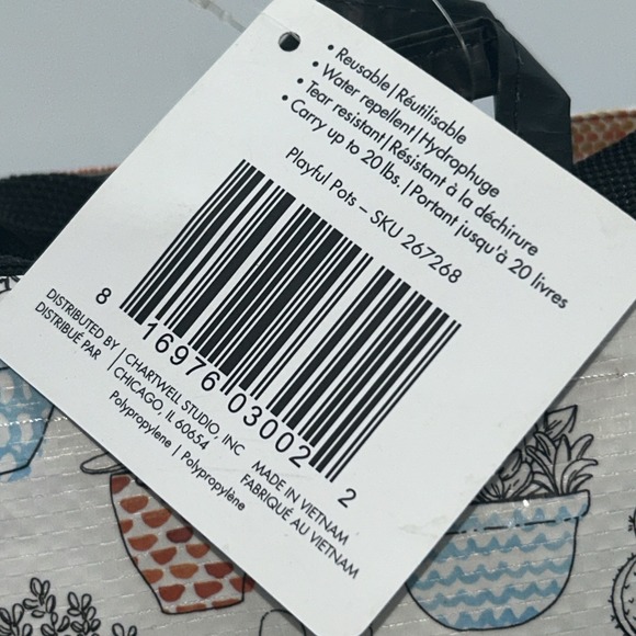 Easter Spring Bunny Rabbits Basket Flowers Gift Reusable MainStreet Tote Bag New - Picture 8 of 13